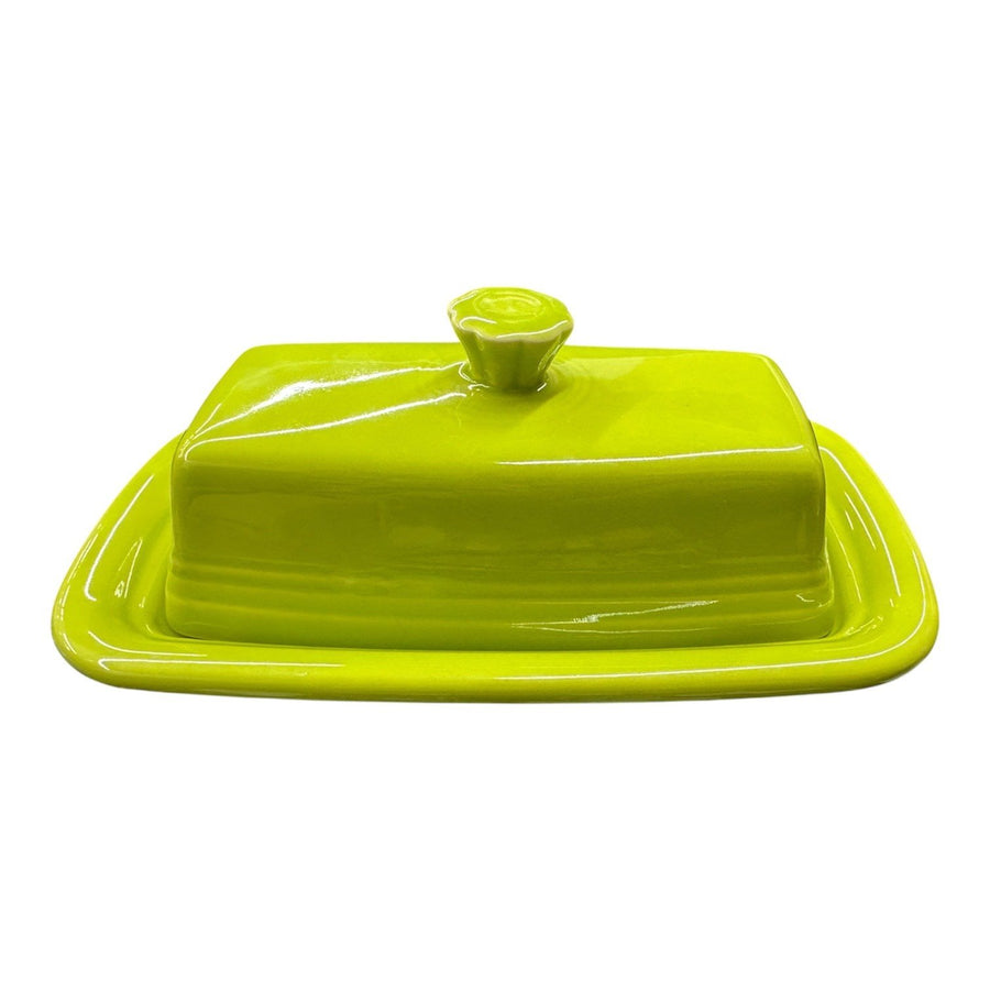 Fiesta - Lemongrass Green XL Covered Butter Dish Homer Laughlin HLC Ceramic