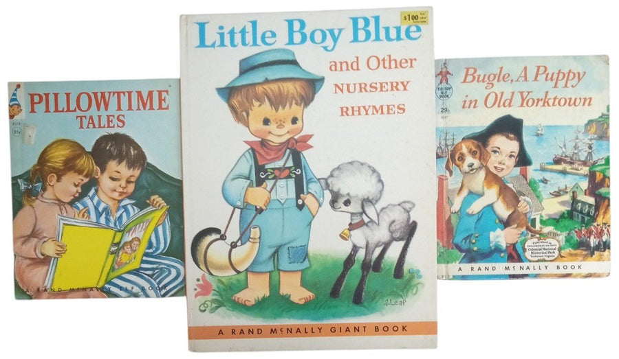 Rand McNally Children's Books Set Of 3 Retro Collectible Nostalgic 1950s