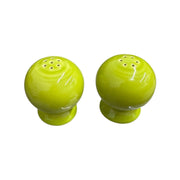 Fiesta - Lemongrass Green Ball Salt and Pepper Shaker Set Homer Laughlin HLC Ceramic