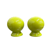 Fiesta - Lemongrass Green Ball Salt and Pepper Shaker Set Homer Laughlin HLC Ceramic