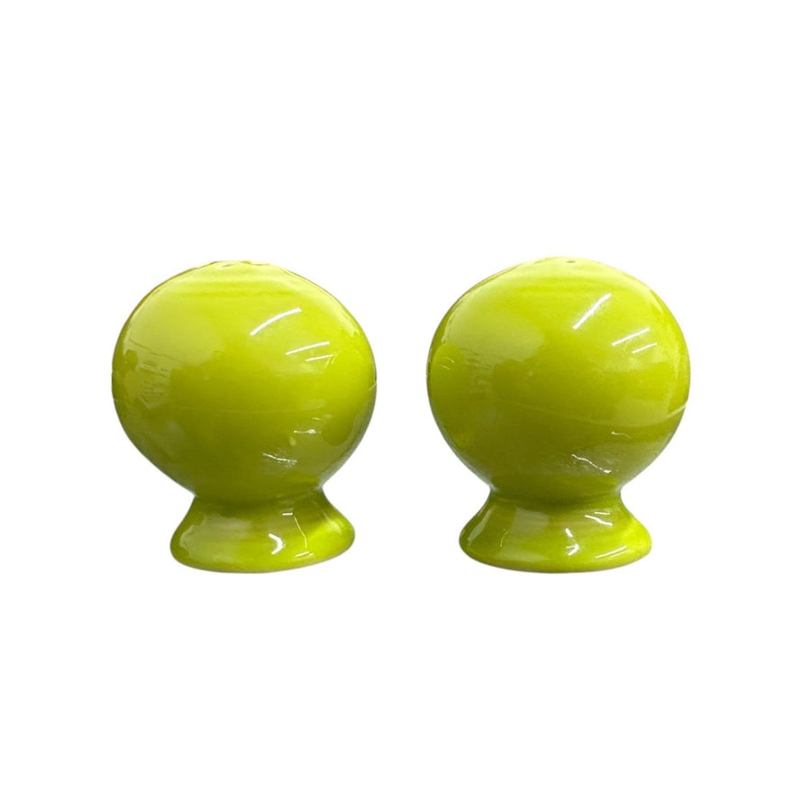 Fiesta - Lemongrass Green Ball Salt and Pepper Shaker Set Homer Laughlin HLC Ceramic