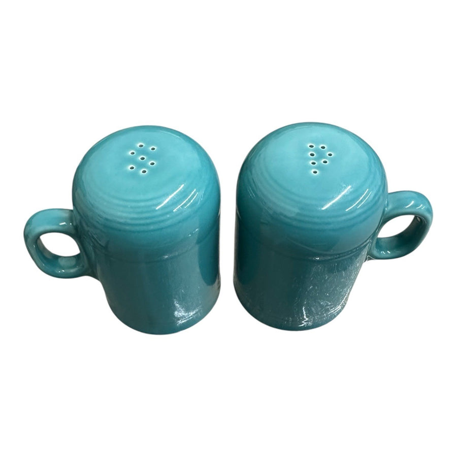 Fiesta - Turquoise Blue Rangetop Salt and Pepper Shaker Set Homer Laughlin HLC Ceramic S&P Shakers
