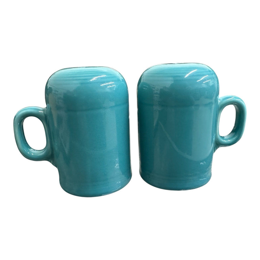 Fiesta - Turquoise Blue Rangetop Salt and Pepper Shaker Set Homer Laughlin HLC Ceramic S&P Shakers