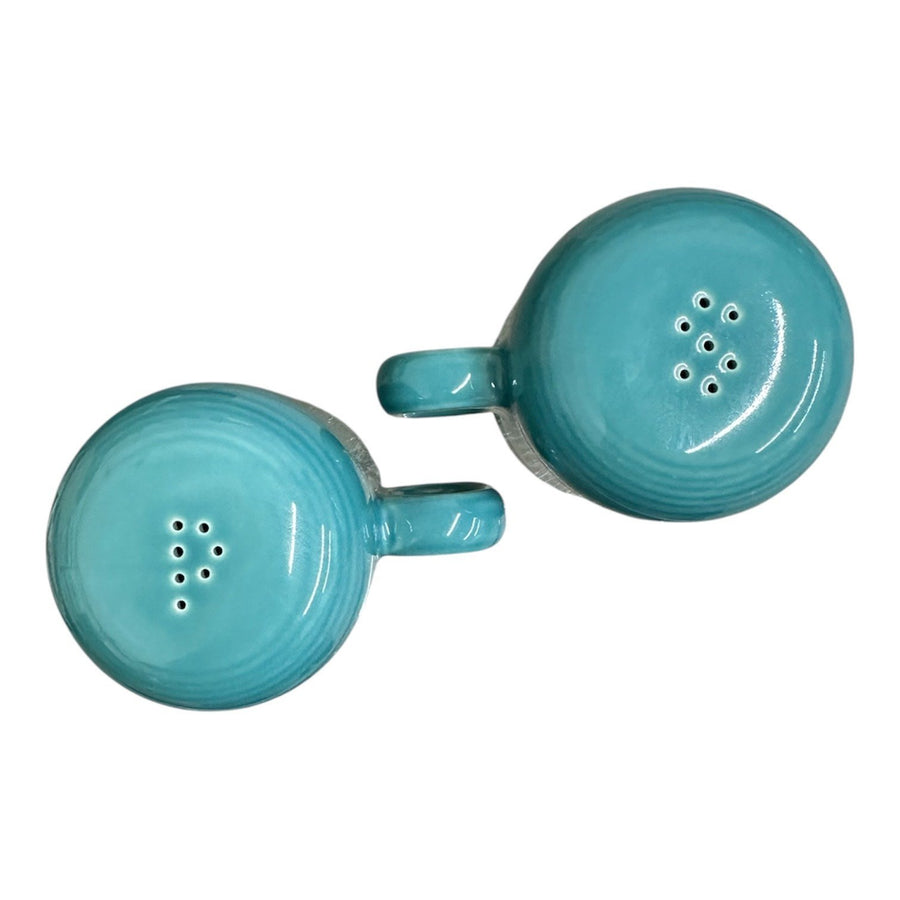 Fiesta - Turquoise Blue Rangetop Salt and Pepper Shaker Set Homer Laughlin HLC Ceramic S&P Shakers