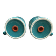 Fiesta - Turquoise Blue Rangetop Salt and Pepper Shaker Set Homer Laughlin HLC Ceramic S&P Shakers