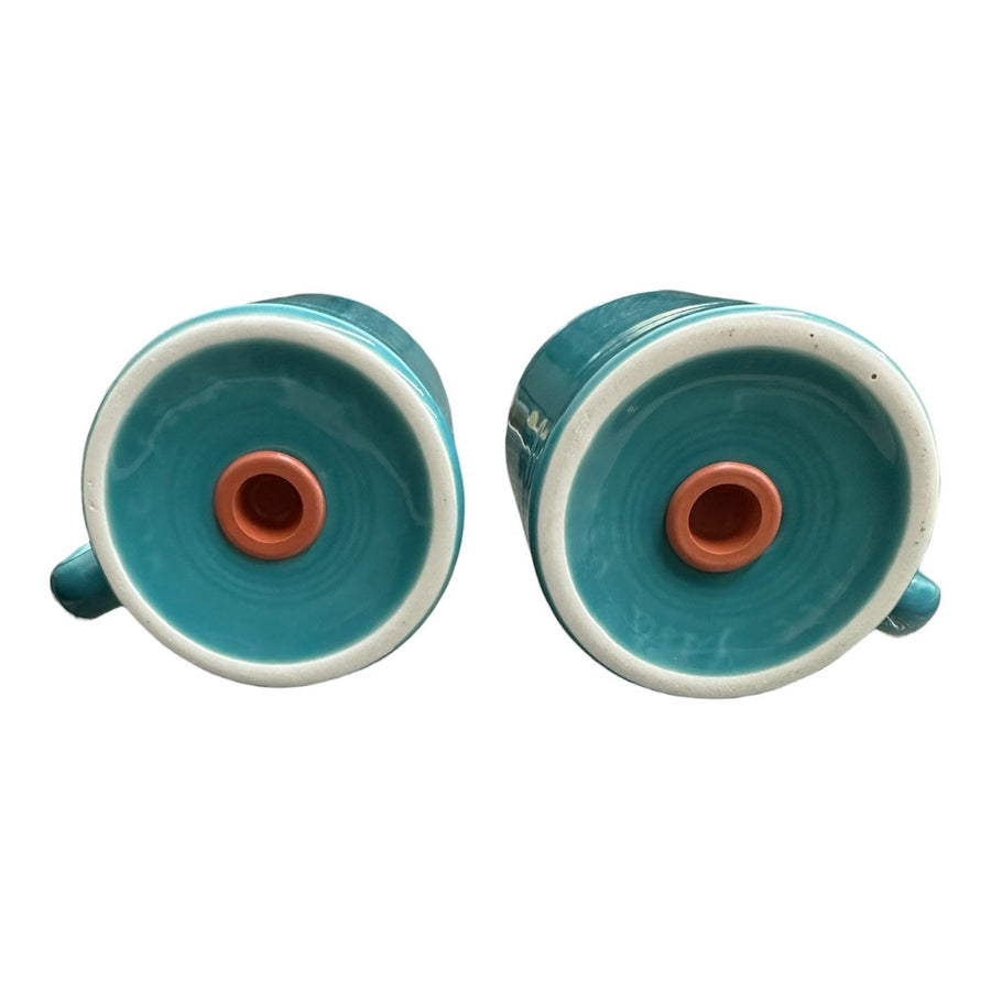 Fiesta - Turquoise Blue Rangetop Salt and Pepper Shaker Set Homer Laughlin HLC Ceramic S&P Shakers