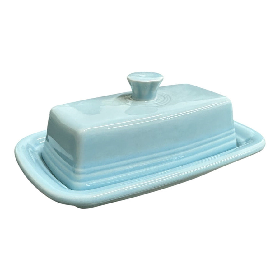 Fiesta - Sky Blue XL Covered Butter Dish Homer Laughlin HLC Ceramic