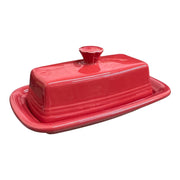 Fiesta - Scarlet Red XL Covered Butter Dish Homer Laughlin HLC Ceramic