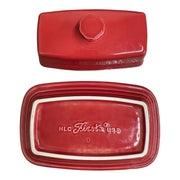 Fiesta - Scarlet Red XL Covered Butter Dish Homer Laughlin HLC Ceramic