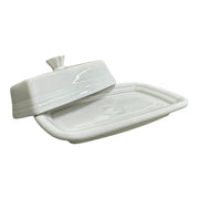 Fiesta - White XL Covered Butter Dish Homer Laughlin HLC Ceramic