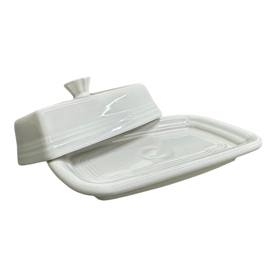 Fiesta - White XL Covered Butter Dish Homer Laughlin HLC Ceramic