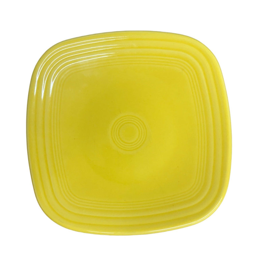 Fiesta - Sunflower Yellow Square Salad Plate Homer Laughlin HLC Ceramic Plate