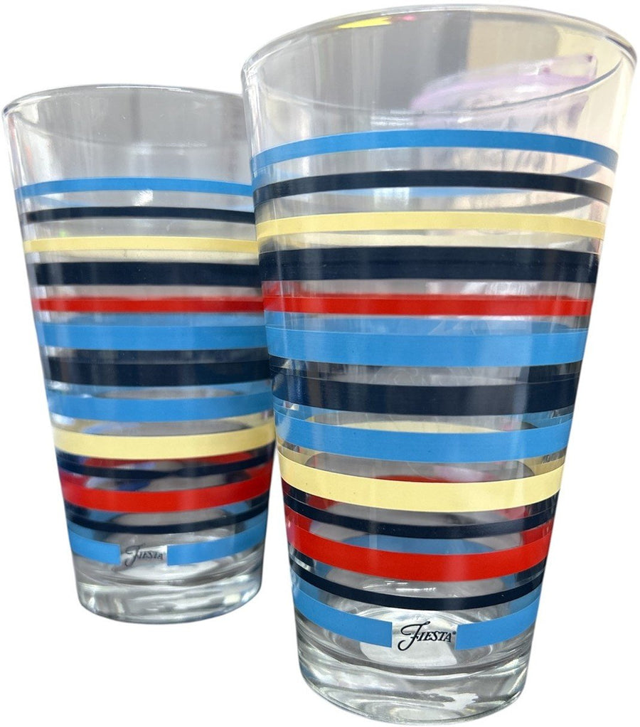 Fiesta - TWO 16oz Tumblers, Lapis, Cobalt, Ivory, Scarlet