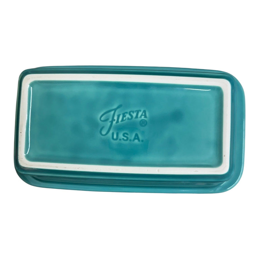 Fiesta - Turquoise Blue Loaf Pan Homer Laughlin HLC Ceramic Baker