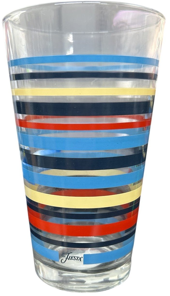 Fiesta - 16oz Tumbler Glass, Lapis, Cobalt, Ivory, Scarlet