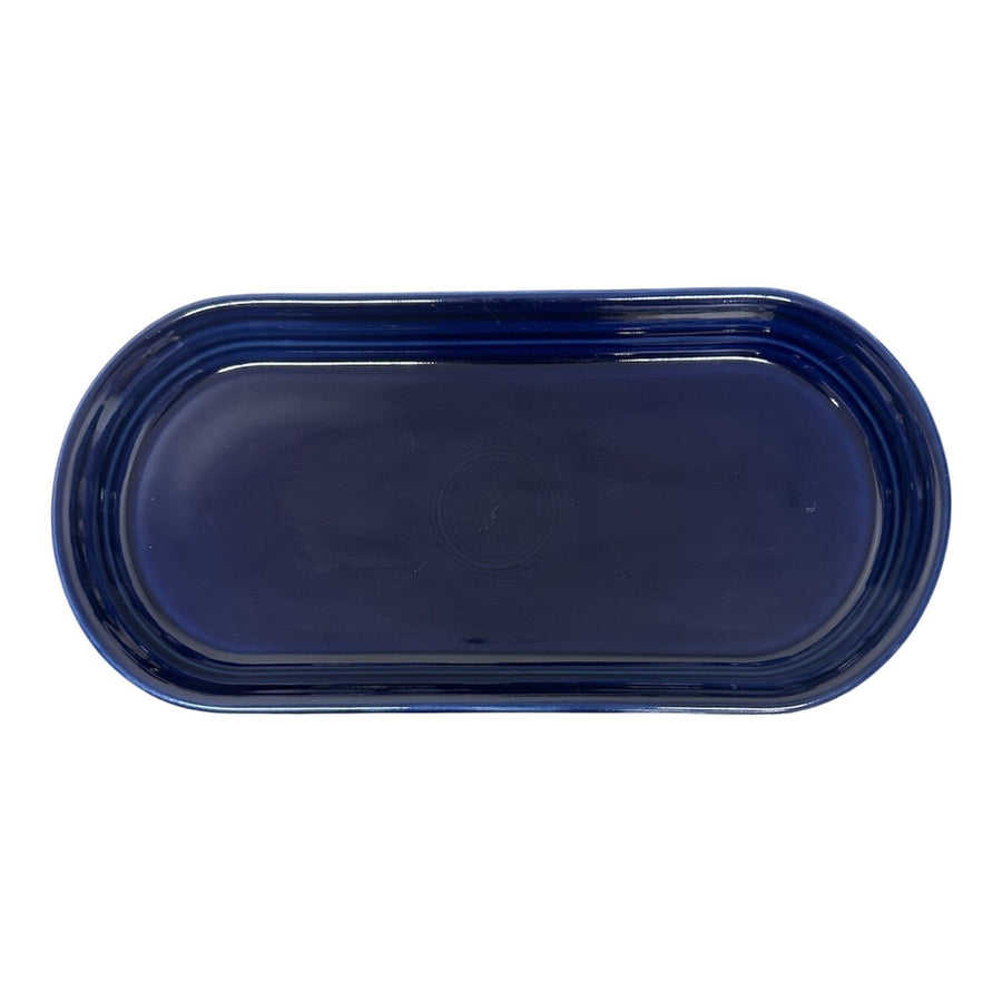 Fiesta - Cobalt Blue Small Oblong Bread Tray Homer Laughlin HLC Ceramic Platter