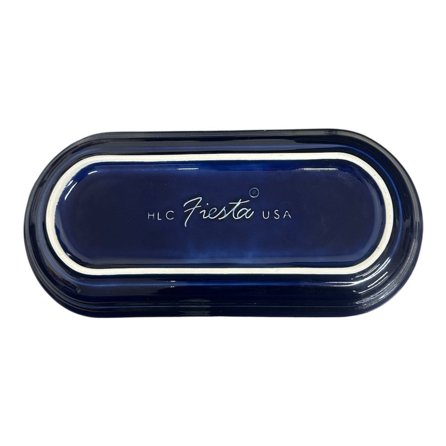 Fiesta - Cobalt Blue Small Oblong Bread Tray Homer Laughlin HLC Ceramic Platter