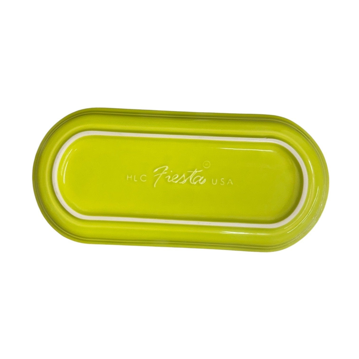 Fiesta - Lemongrass Green Small Oblong Bread Tray Homer Laughlin HLC Ceramic Platter