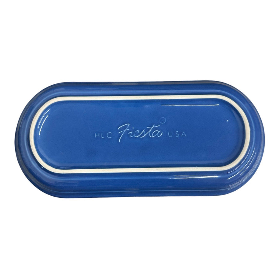 Fiesta - Lapis Blue Small Oblong Bread Tray Homer Laughlin HLC Ceramic Platter