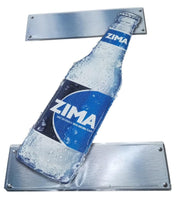Zima Malt Beverage Beer Sign 2002 Retro Nostalgic Decorative Breweriana 20"x30"