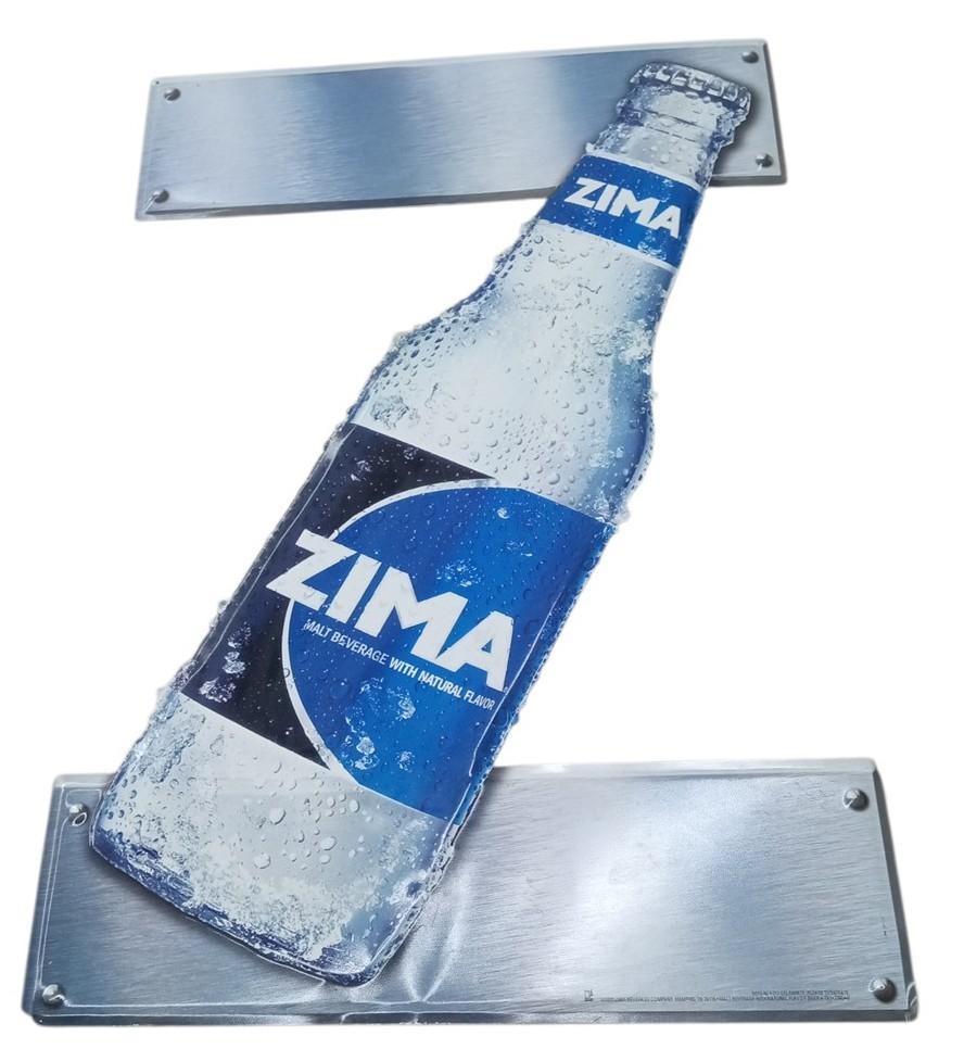 Zima Malt Beverage Beer Sign 2002 Retro Nostalgic Decorative Breweriana 20"x30"