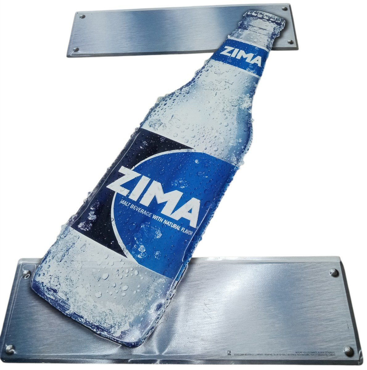 Zima Malt Beverage Beer Sign 2002 Retro Nostalgic Decorative Breweriana 20"x30"