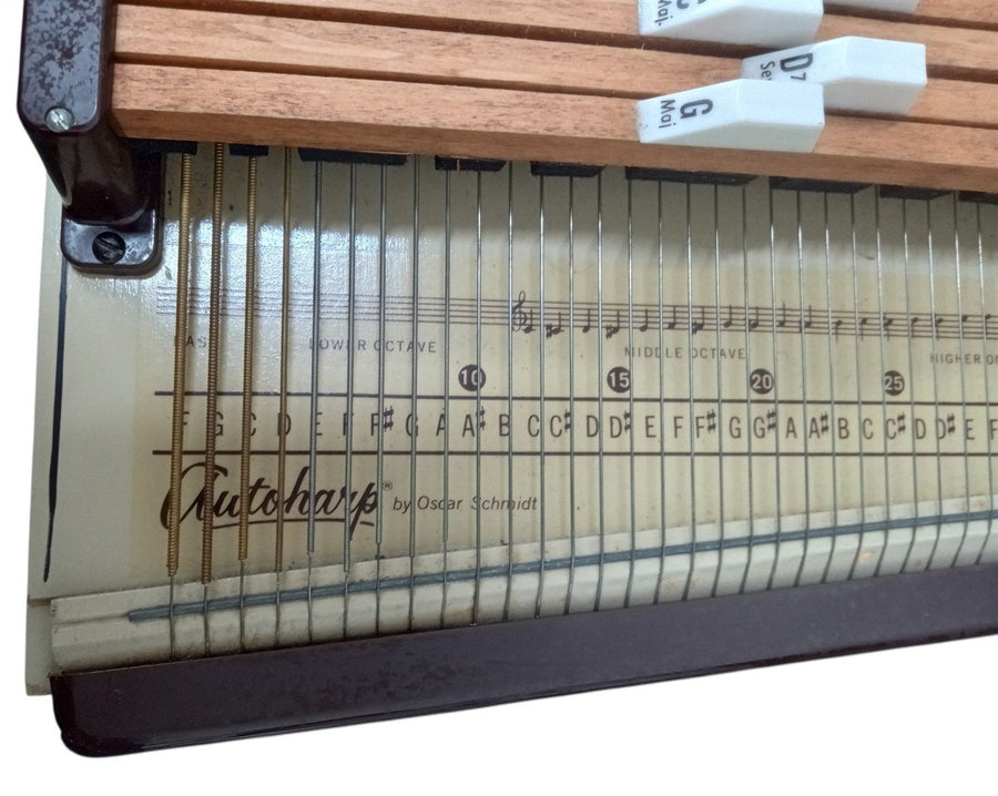 Autoharp by Oscar Schmidt Musical Instrument Vintage Collectible Unique