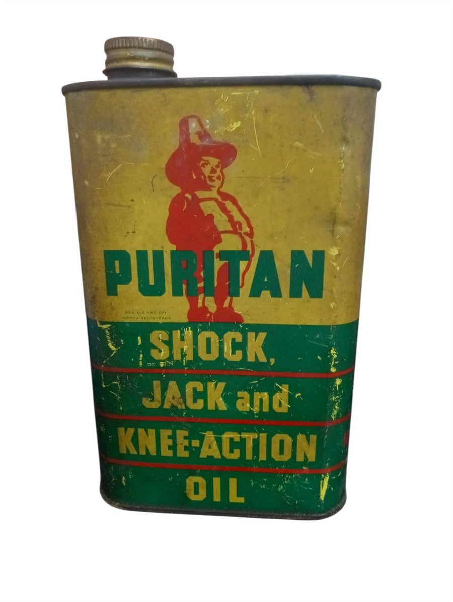 Puritan Shock, Jack & Knee Action Oil Vintage Collectible Nostalgic Garage
