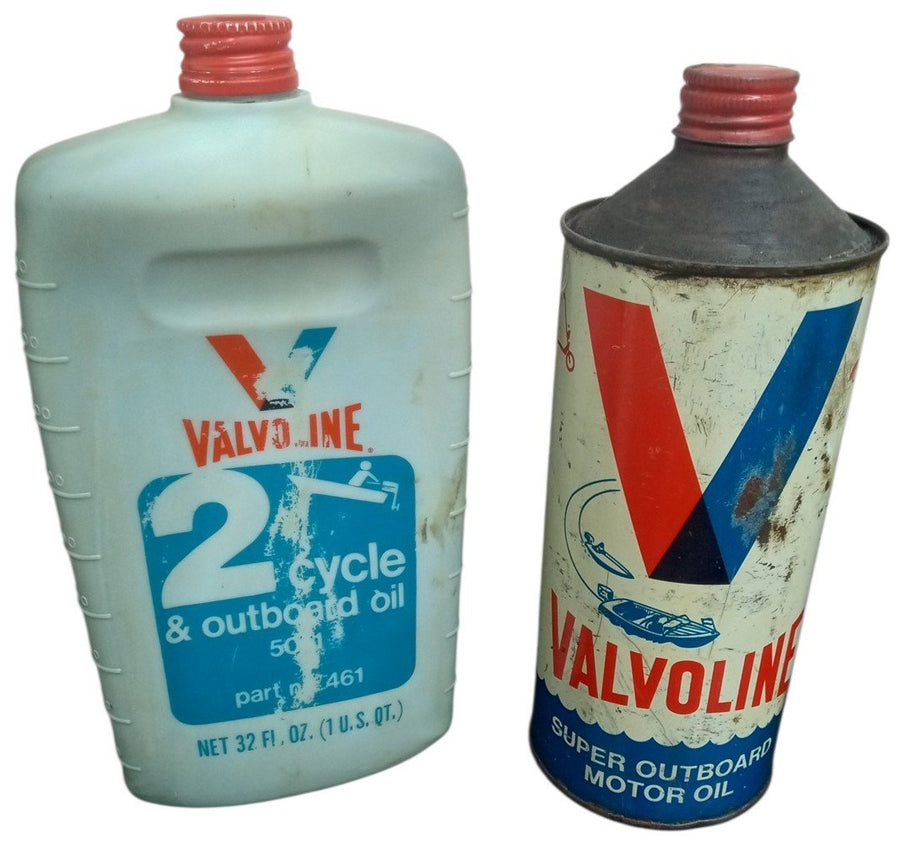 Valvoline Motor Oil Cans/Bottles 1960s Vintage Retro Collectible Petroliana