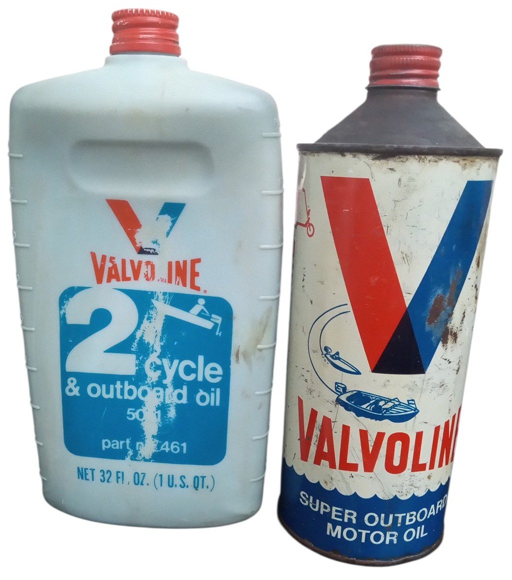 Valvoline Motor Oil Cans/Bottles 1960s Vintage Retro Collectible Petroliana