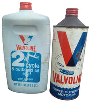 Valvoline Motor Oil Cans/Bottles 1960s Vintage Retro Collectible Petroliana