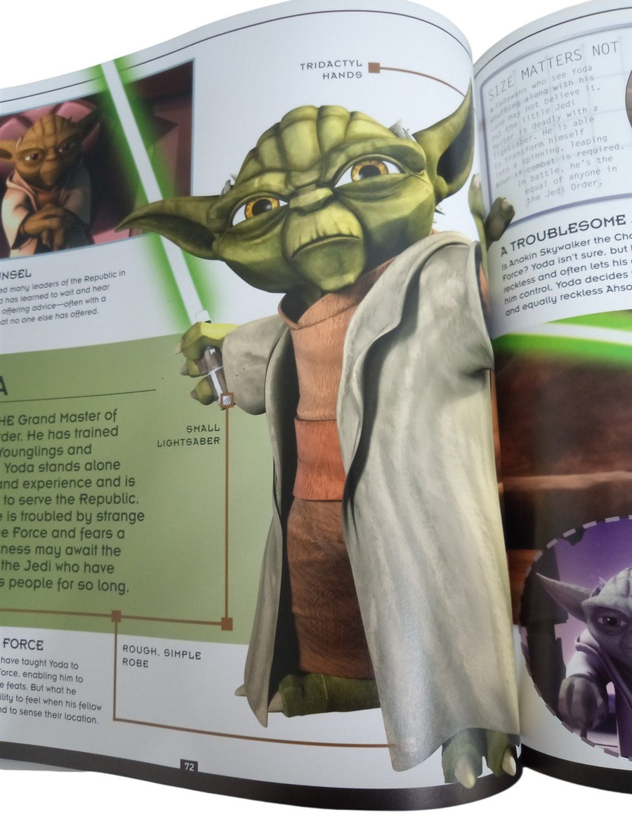 Book Star Wars The Clone Wars Visual Guide W/Jacket 2008 Collectible Nostalgic