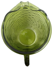 Anchor Hocking Soreno Glass Pitcher Avocado Green Vintage Collectible Drinkware