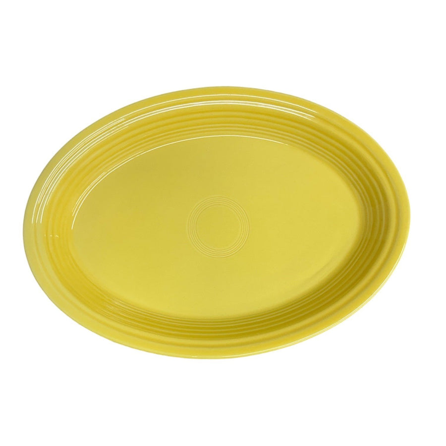 Fiesta - Sunflower Yellow Large Oval Serving Platter Homer Laughlin HLC Ceramic