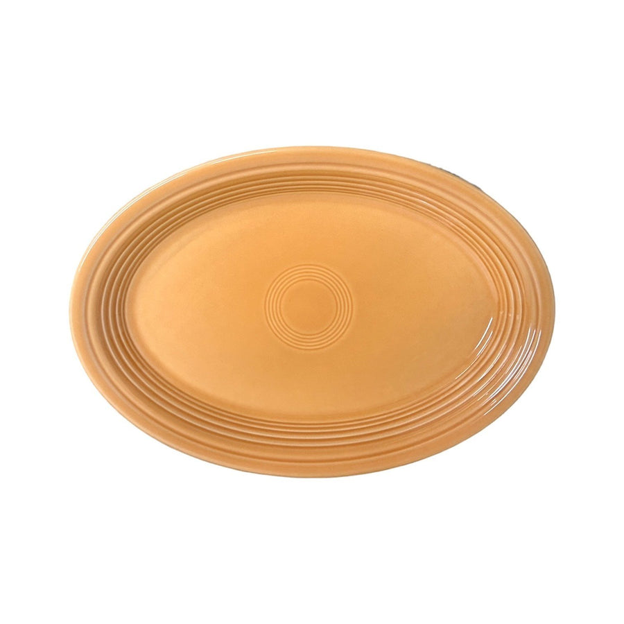 Fiesta - Tangerine Orange Large Oval Serving Platter Homer Laughlin HLC Ceramic