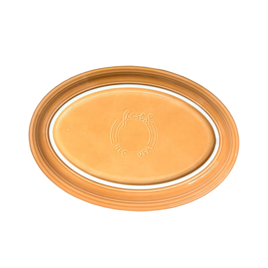 Fiesta - Tangerine Orange Large Oval Serving Platter Homer Laughlin HLC Ceramic