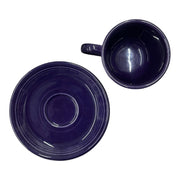 Fiesta - Plum Purple Teacup & Saucer Set Homer Laughlin HLC Ceramic