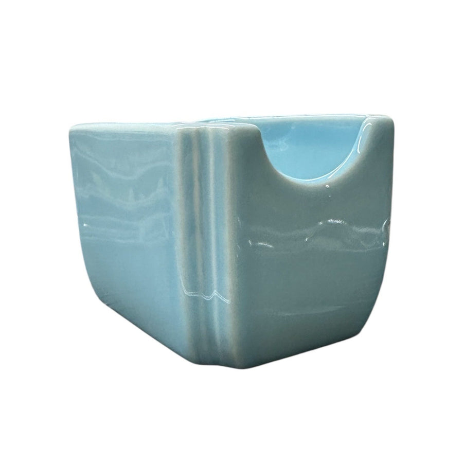 Fiesta - Sky Blue Sugar Packet Caddy Homer Laughlin HLC Ceramic Packet Holder