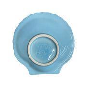 Fiesta - Sky Blue Shell Shaped Plate Homer Laughlin HLC Ceramic Seashell Plate