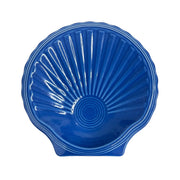 Fiesta - Lapis Blue Shell Shaped Plate Homer Laughlin HLC Ceramic Seashell Plate