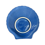 Fiesta - Lapis Blue Shell Shaped Plate Homer Laughlin HLC Ceramic Seashell Plate
