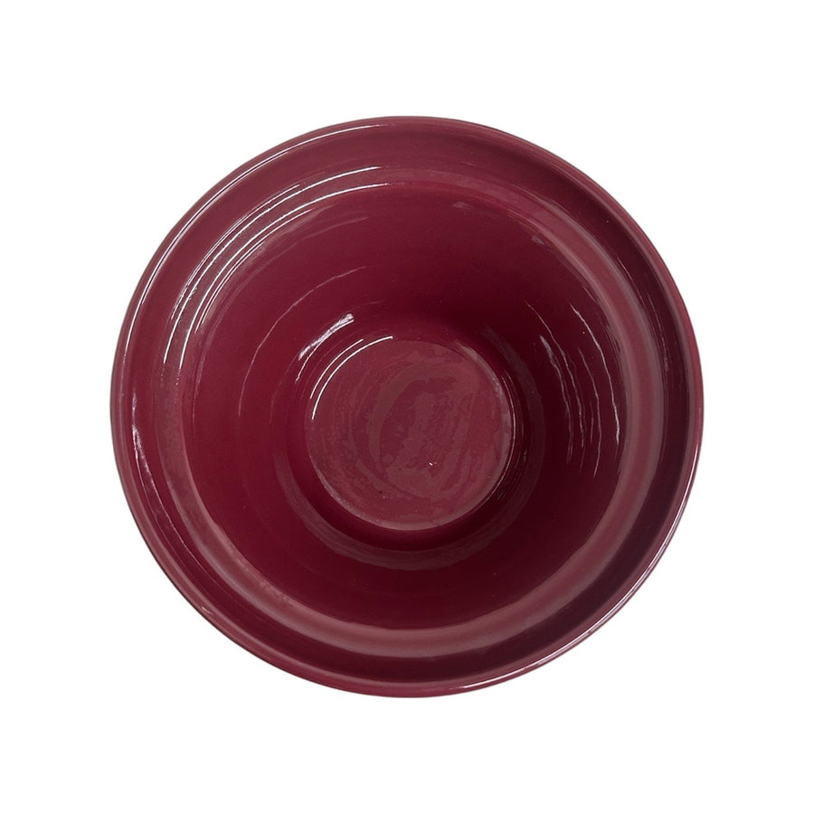 Fiesta - Cinnabar Maroon Hostess Bowl Homer Laughlin HLC Ceramic Bowl Retired