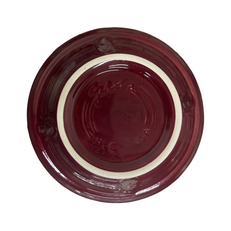 Fiesta - Cinnabar Maroon Hostess Bowl Homer Laughlin HLC Ceramic Bowl Retired