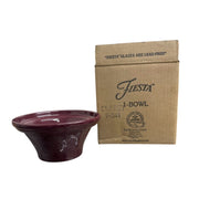 Fiesta - Claret Maroon Hostess Bowl Homer Laughlin HLC Ceramic Bowl Retired (NEW IN BOX)