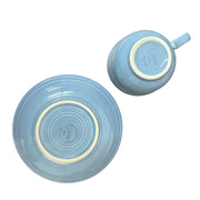 Fiesta - Periwinkle Blue Teacup & Saucer Set Homer Laughlin HLC Ceramic