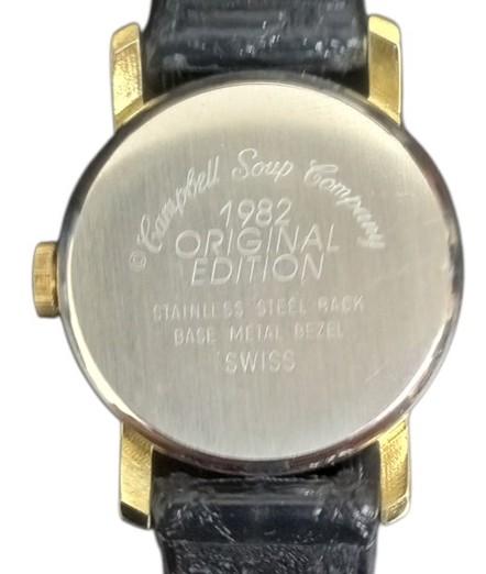 Criterion Campbell's Soup Wristwatch W/Case 1982 Retro Nostalgic Watch