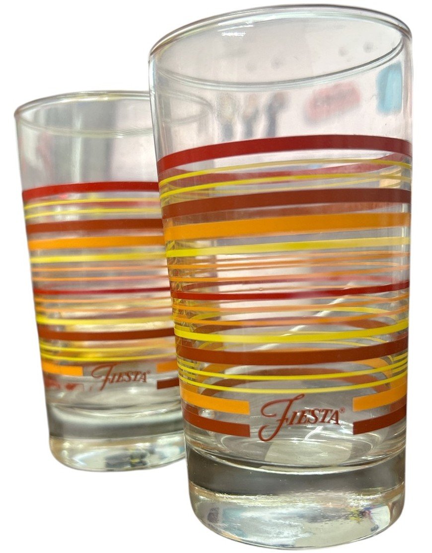 Fiesta - 7oz Juice Glasses, Scarlet, Sunflower, Paprika, Tangerine
