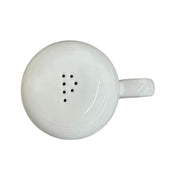 Fiesta - White Rangetop Pepper Shaker Homer Laughlin HLC Ceramic Shaker