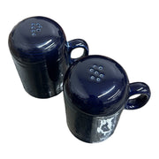 Fiesta - Cobalt Blue Rangetop Salt and Pepper Shaker Set Homer Laughlin HLC Ceramic S&P Shakers