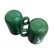 Fiesta - Jade Green Rangetop Salt and Pepper Shaker Set Homer Laughlin HLC Ceramic S&P Shakers